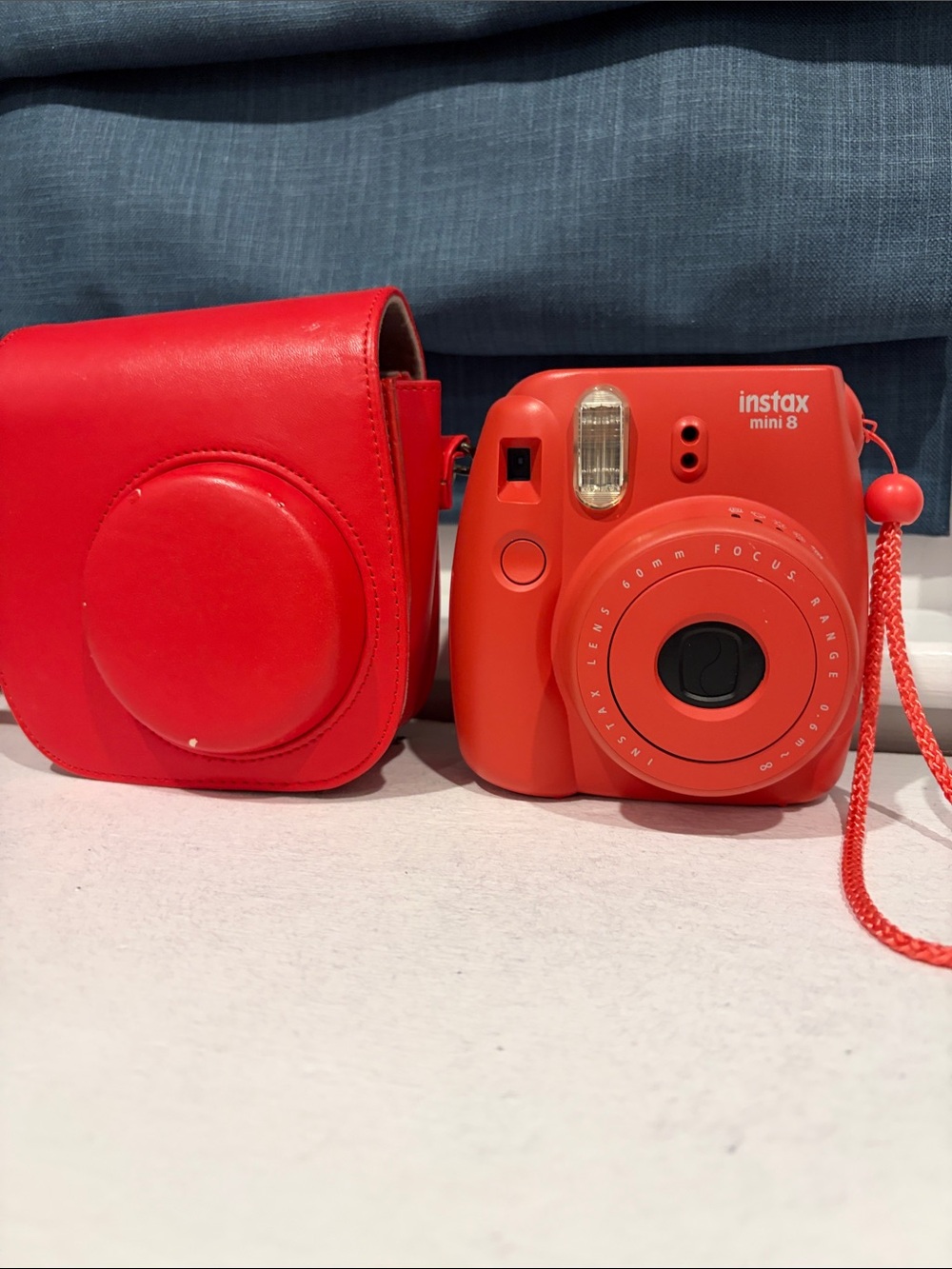 Fujifilm Instax Mini 8 Instant Camera in Red with Matching Case